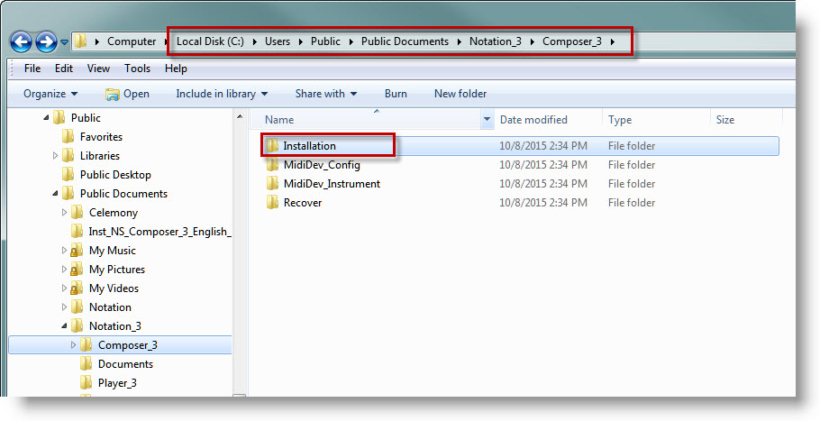 Installation backup folder location Installation backup folder location